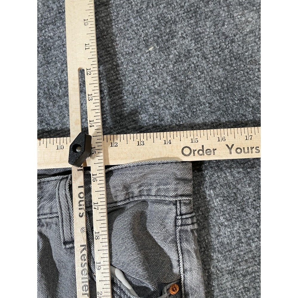Levis 501 93 Jeans Mens 30x32 Gray Levi's Premium Button Fly Denim Straight Leg - Picture 10 of 12